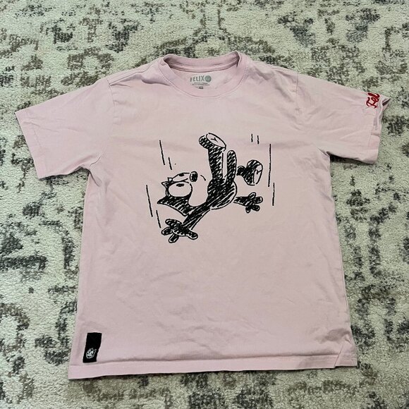 Pink Felix the Cat Tee T-Shirt - Universal Studios Exclusive - XS - Picture 1 of 3